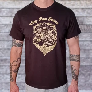 Flying Tiger tattoo t-shirt dark gray