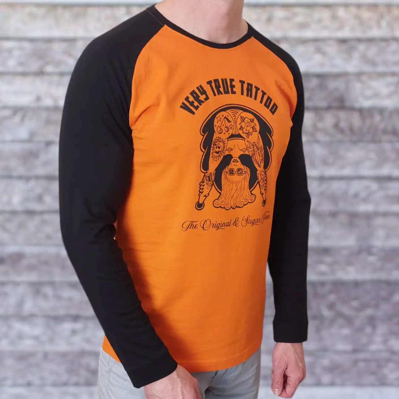 Golden Lady Tattoo longsleeve black-orange