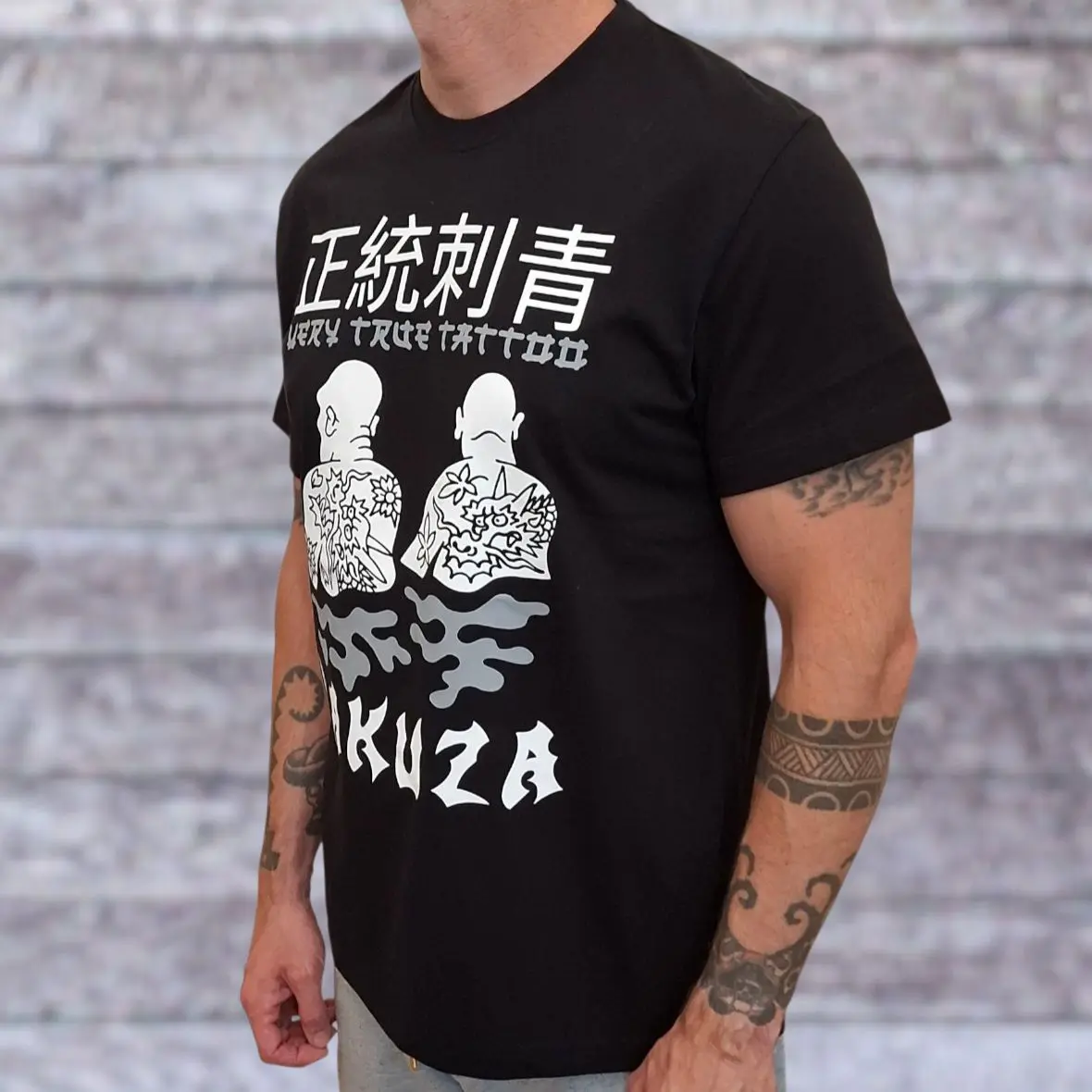 Yakuza tattoo t-shirt black