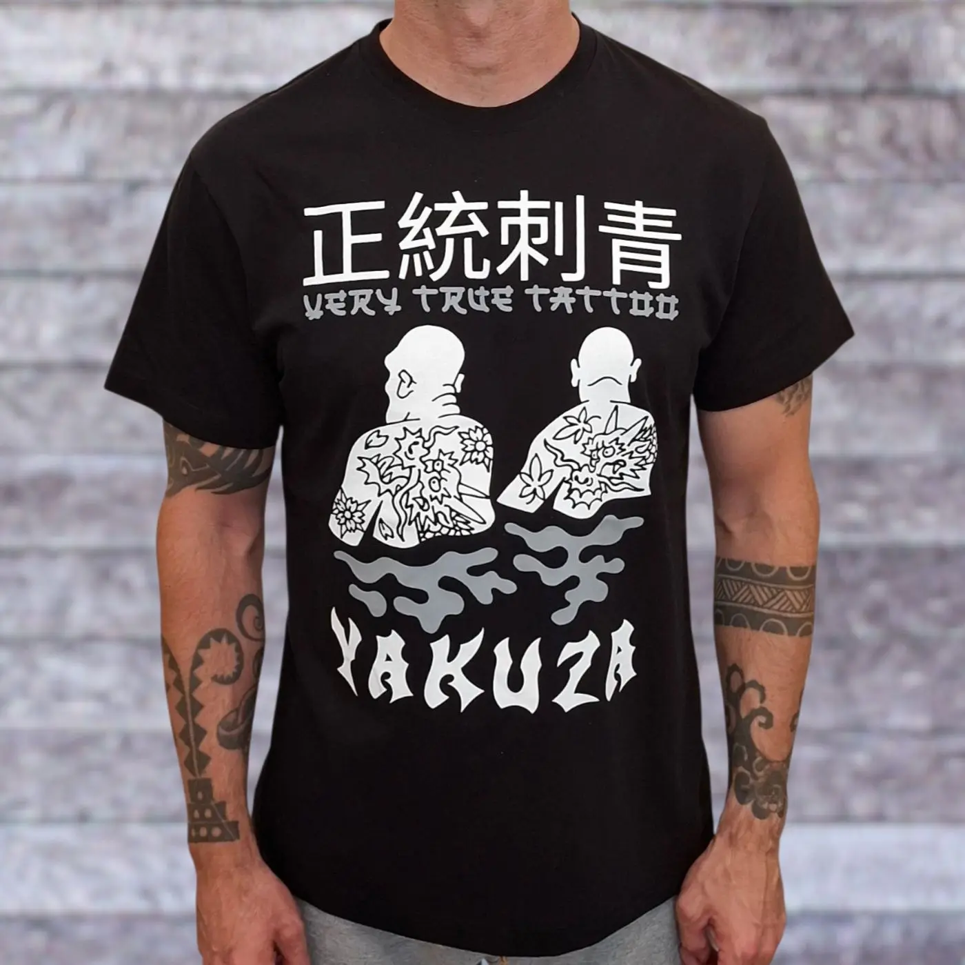 Yakuza tattoo t-shirt black